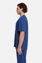 Les Benjamins-Short Sleeve Tee 007 - Navy-T-Shirts-6-roqelvaxirum.shop