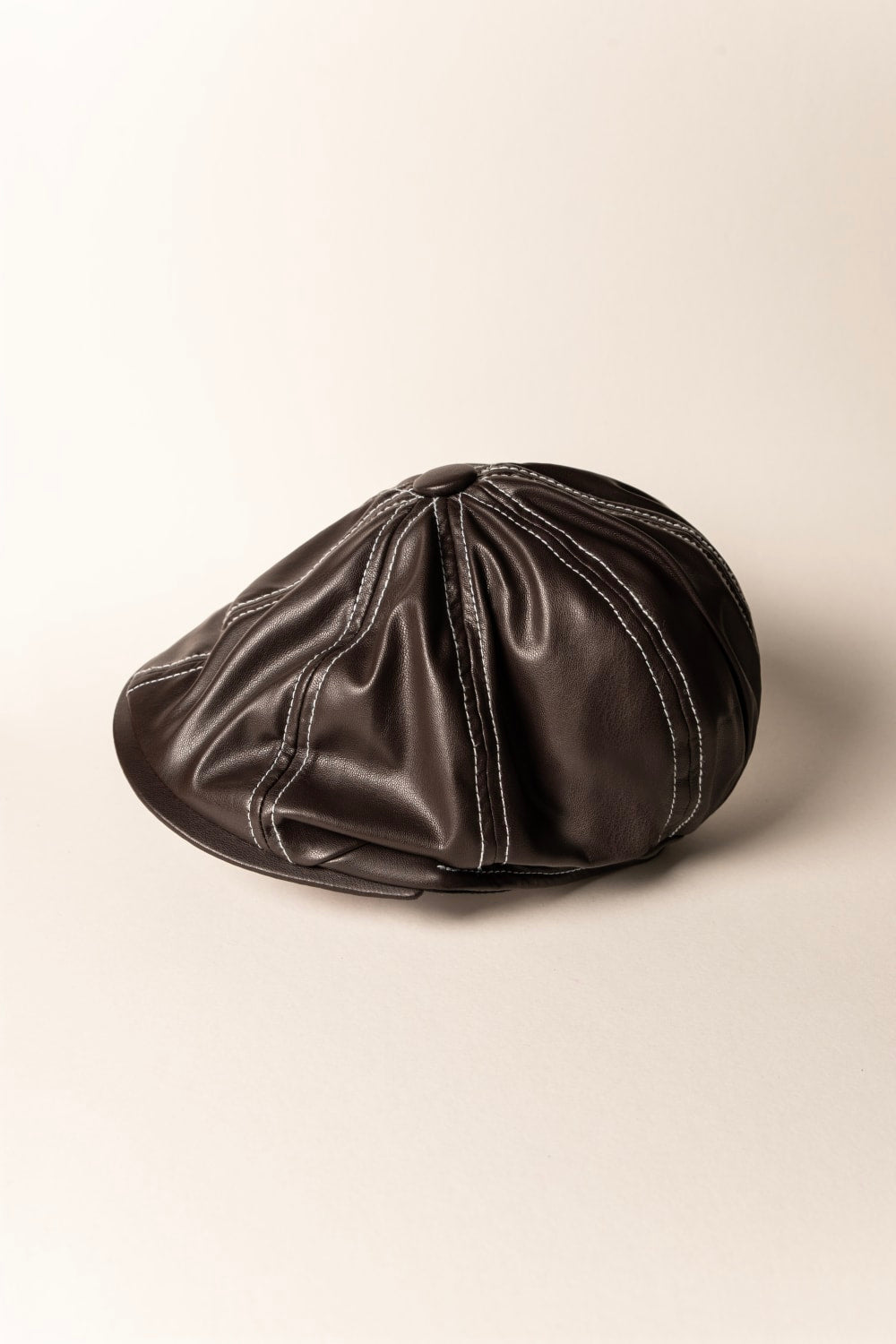 Les Merimes-Brown Flat Cap-Şapka-2-roqelvaxirum.shop