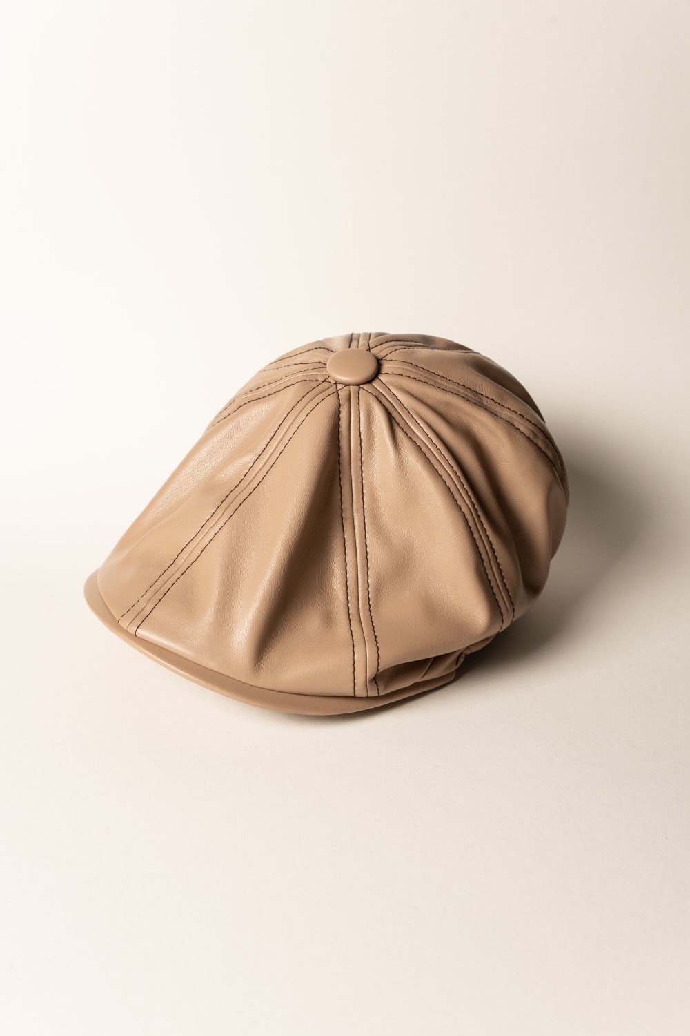 Les Merimes-Cream Flat Cap-Şapka-1-roqelvaxirum.shop