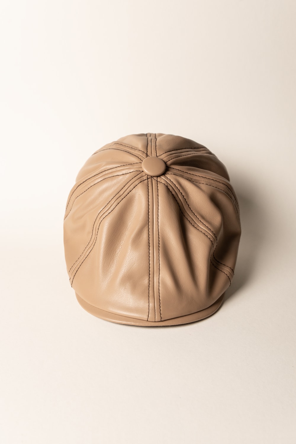 Les Merimes-Cream Flat Cap-Şapka-2-roqelvaxirum.shop