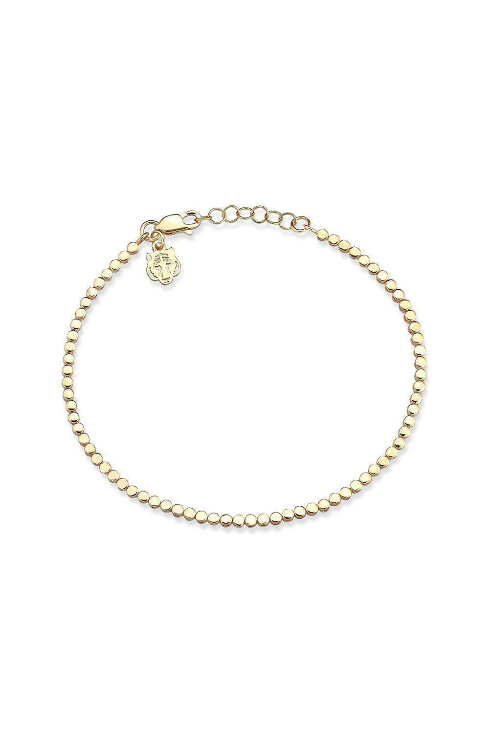 Les Tigres-Altın Kaplama Kaplan Charm Round Bileklik-Bileklik-1-roqelvaxirum.shop