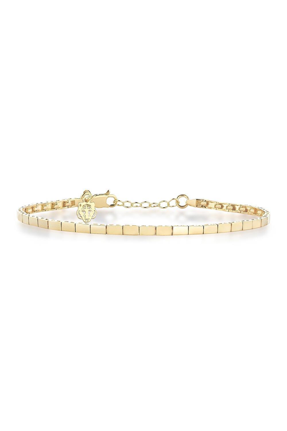 Les Tigres-Altın Kaplama Kaplan Charm Sütun Bileklik-Bileklik-1-roqelvaxirum.shop