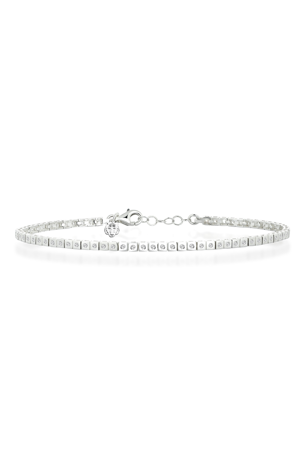 Les Tigres-Kaplan Charm Beyaz Track Bileklik-Bileklik-1-roqelvaxirum.shop