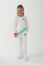 Let's Be Friends-Jogger Pantolon - Ekru-Eşofman-4-roqelvaxirum.shop