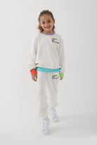 Let's Be Friends-Jogger Pantolon - Ekru-Eşofman-5-roqelvaxirum.shop