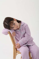 Let's Be Friends-Organik Muslin Pijama Takımı - Lila-Pijama Takımı-4-roqelvaxirum.shop