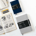 Leuchtturm 1917-Leuchtturm1917 X Monocle Limited Edition Defter A6, Yumuşak Kapak, 128 Noktalı Sayfa Navy 363367-Noktalı-4-roqelvaxirum.shop