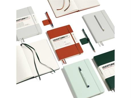 Leuchtturm 1917-Medium(a5) Sert Kapak, 251 Numaralandırılmış Düz Sayfa Defter Mint Green 367258-Defter-6-roqelvaxirum.shop