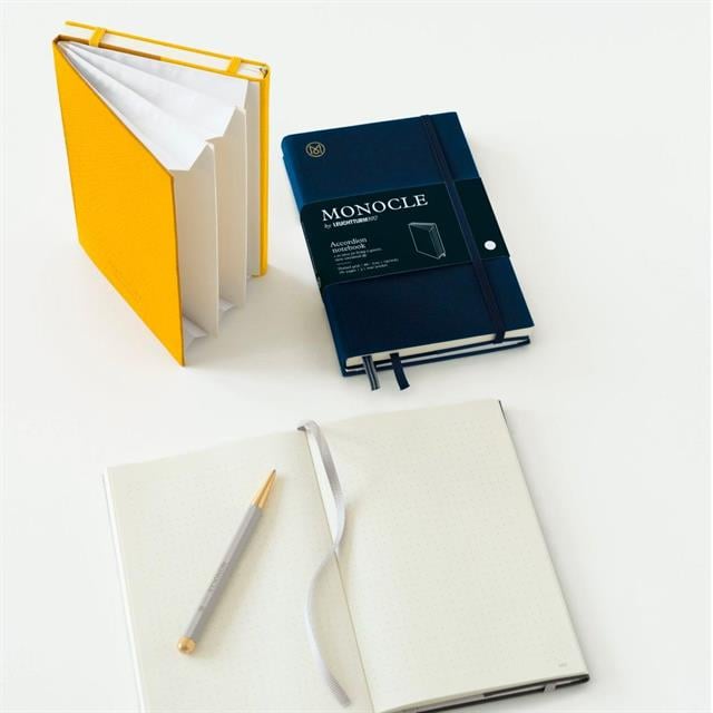 Leuchtturm 1917-Leuchtturm1917 X Monocle Limited Edition Defter Wallet B6+, Sert Kapak, 192 Noktalı Sayfa, Light Grey 363369-Noktalı-2-roqelvaxirum.shop