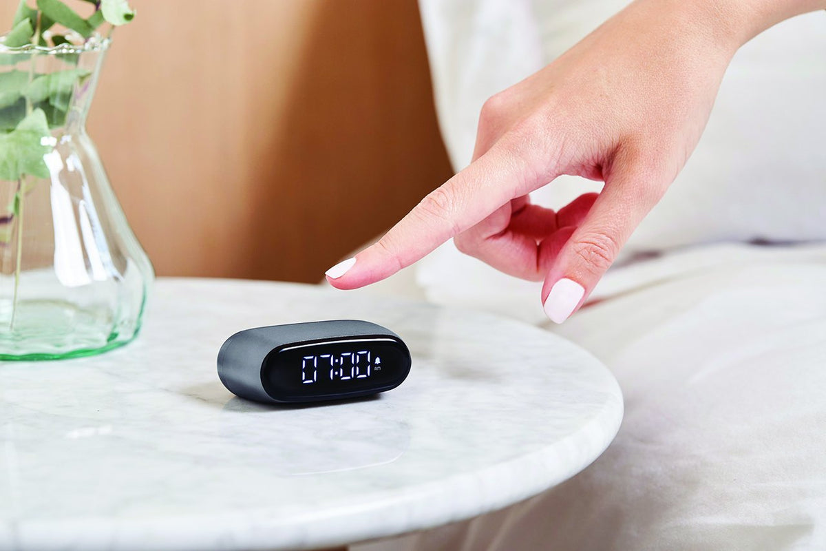 Lexon-Minut Alarm Saat Metalik Gri-Alarm Saatler-2-roqelvaxirum.shop