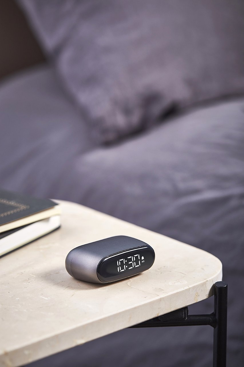 Lexon-Minut Alarm Saat Metalik Gri-Alarm Saatler-4-roqelvaxirum.shop