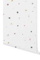 Lil'Gaea-Suluboya Polka Dot Duvar Kağıdı Gae107-Duvar Dekorları-1-roqelvaxirum.shop