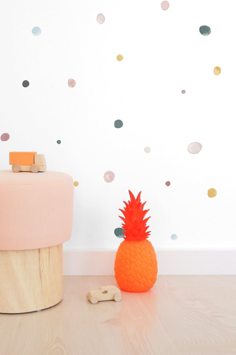Lil'Gaea-Suluboya Polka Dot Duvar Kağıdı Gae107-Duvar Dekorları-2-roqelvaxirum.shop