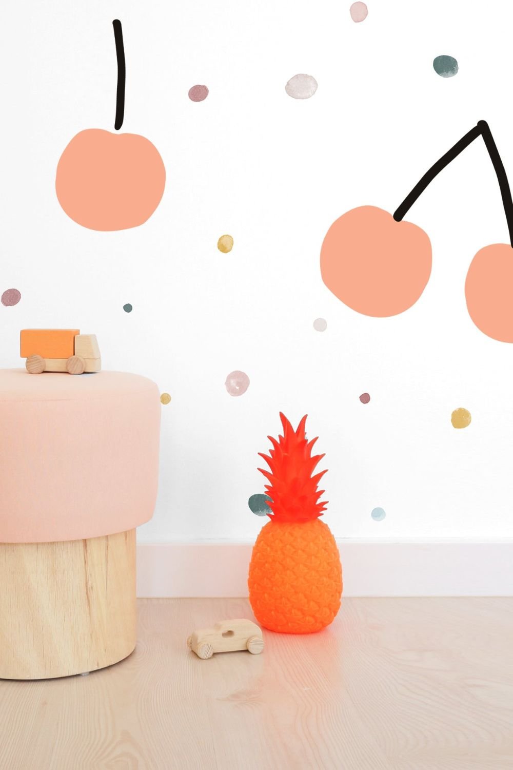 Lil'Gaea-Turuncu Kiraz Duvar Eti̇keti̇-Duvar Dekorları-2-roqelvaxirum.shop