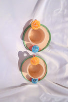 Lily & Loly Ceramics-Renkli Magic Mushrooms Mantarlı Türk Kahvesi Fincan Seti 2'li-Bardak-3-roqelvaxirum.shop