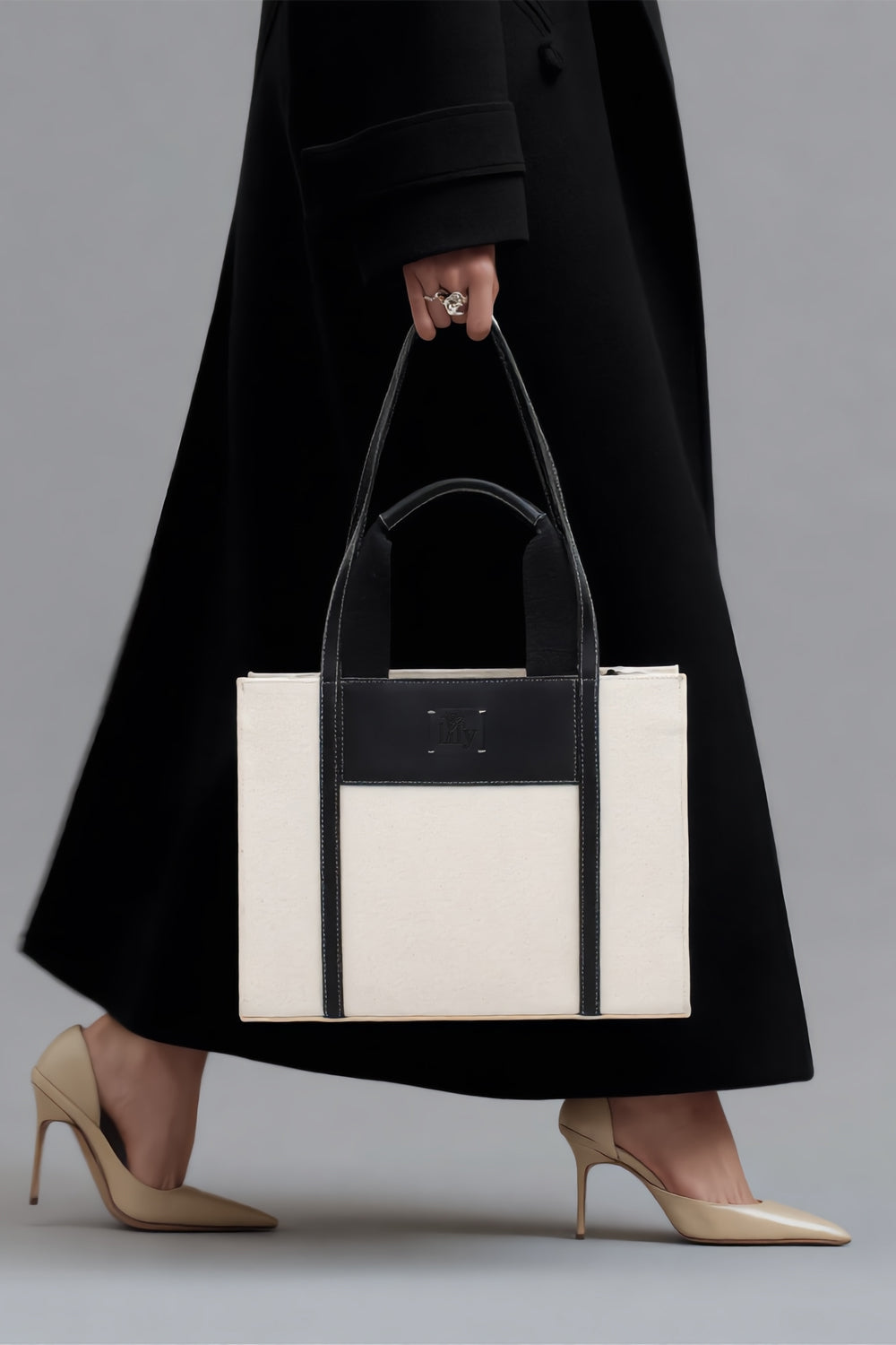 Ecru Canvas Tote Bag - 3