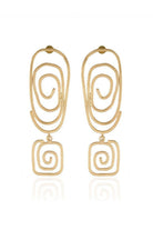 Linya Jewellery-Altı Kare Spiral Küpe-Küpe-1-roqelvaxirum.shop