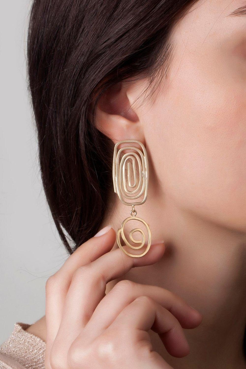Linya Jewellery-Altı Yuvarlak Spiral Küpe-Küpe-2-roqelvaxirum.shop