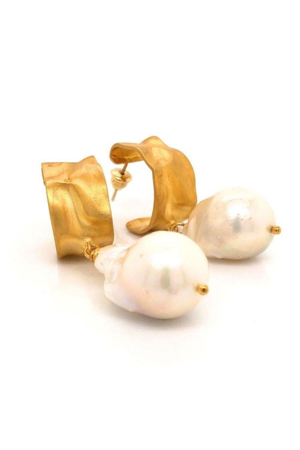 Linya Jewellery-Cora İncili Halka Küpe-Küpe-1-roqelvaxirum.shop