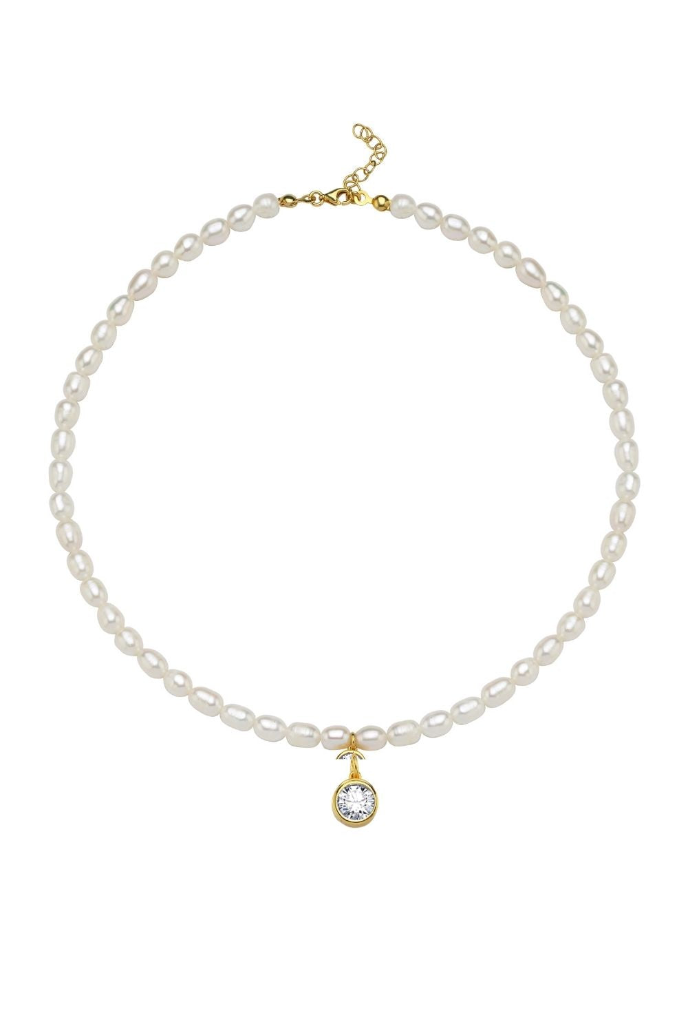 Linya Jewellery-Cosmic Büyük İncili Burç Kolye Beyaz-Kolye-1-roqelvaxirum.shop