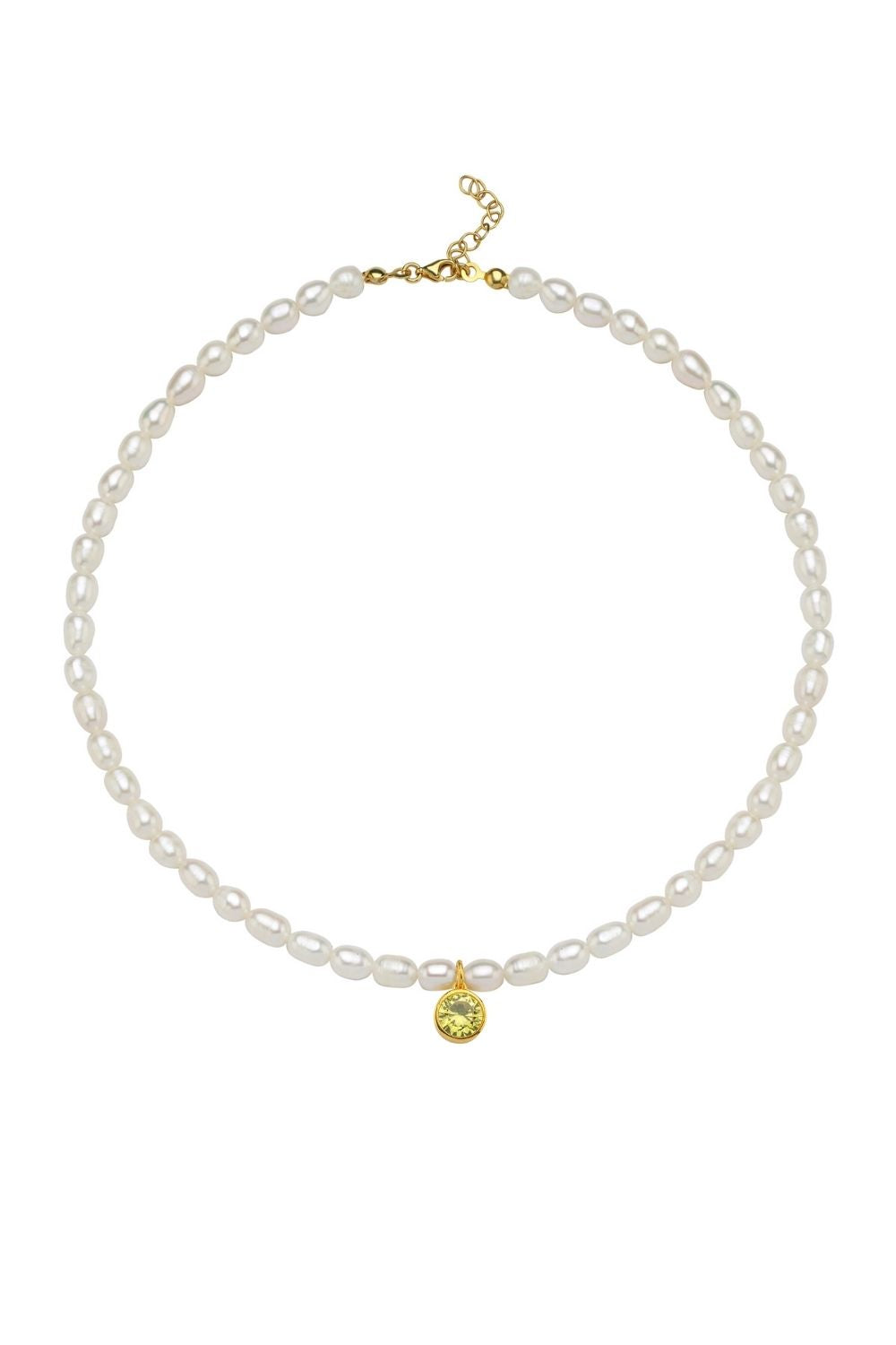 Linya Jewellery-Cosmic Büyük İncili Burç Kolye Sarı-Kolye-1-roqelvaxirum.shop