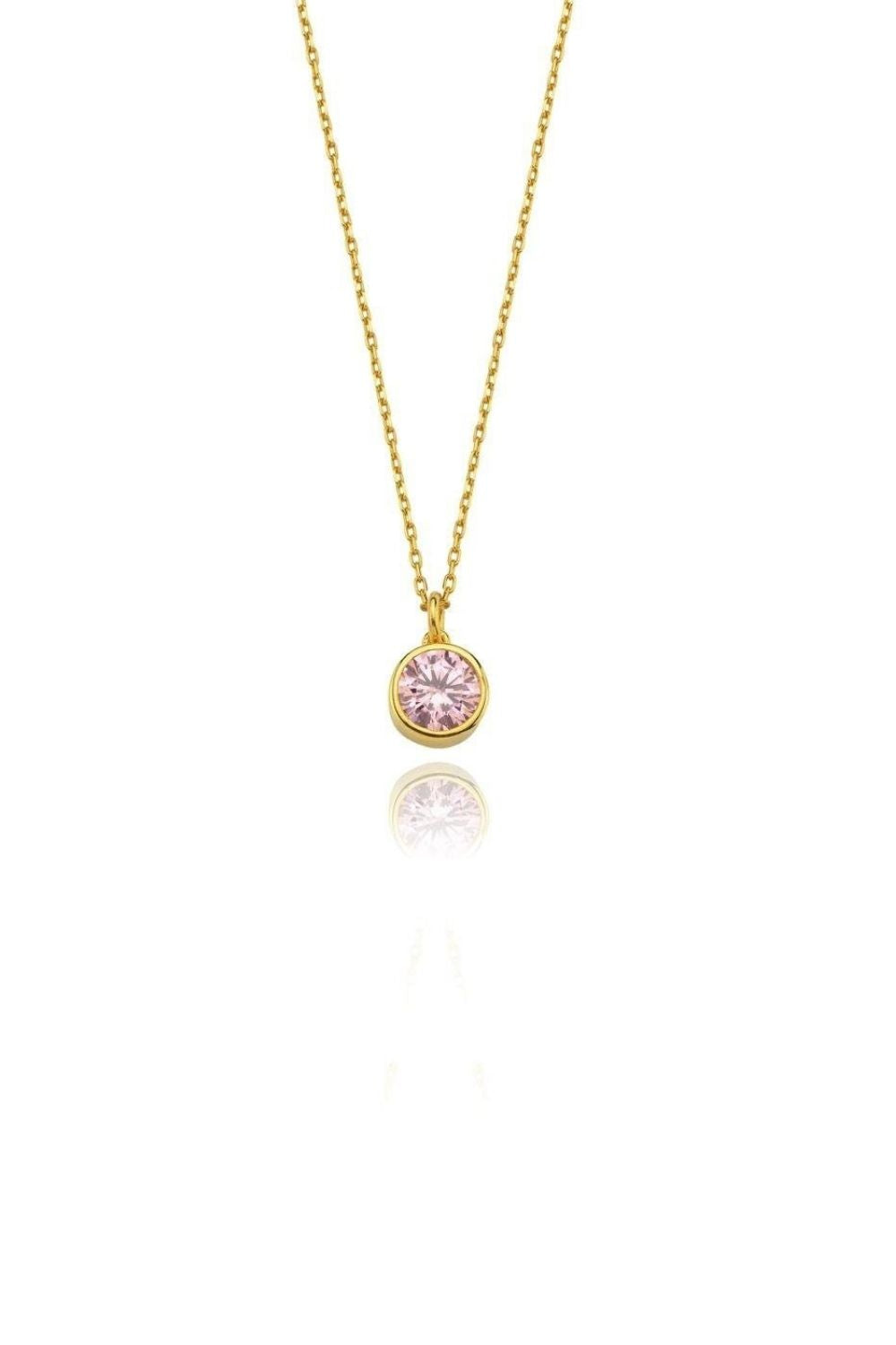 Linya Jewellery-Cosmic Zincirli Burç Kolye Pembe-Kolye-1-roqelvaxirum.shop