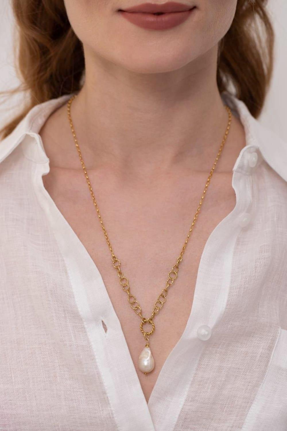 Linya Jewellery-Dela Barok İnci Kolye-Kolye-4-roqelvaxirum.shop