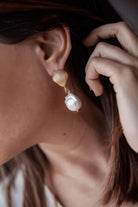 Linya Jewellery-Deniz Kabuğu Barok İnci Küpe-Küpe-2-roqelvaxirum.shop