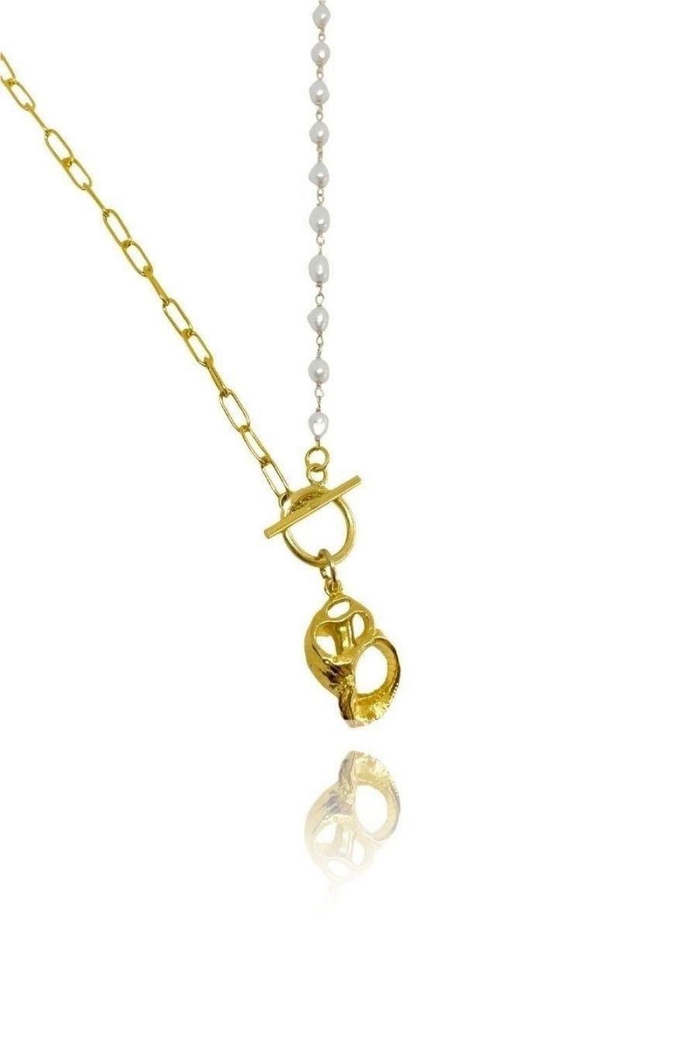 Linya Jewellery-Gela Midye Zincir Kolye-Kolye-1-roqelvaxirum.shop