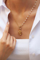 Linya Jewellery-Gela Midye Zincir Kolye-Kolye-2-roqelvaxirum.shop