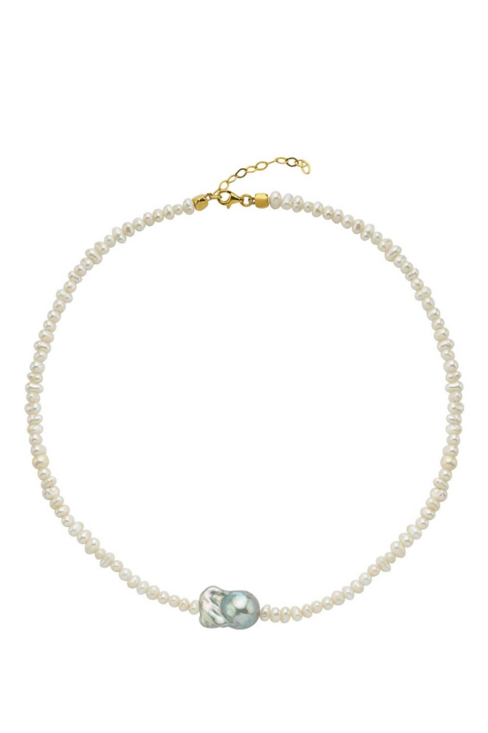 Linya Jewellery-İnka Gri Barok İncili Kolye-Kolye-1-roqelvaxirum.shop