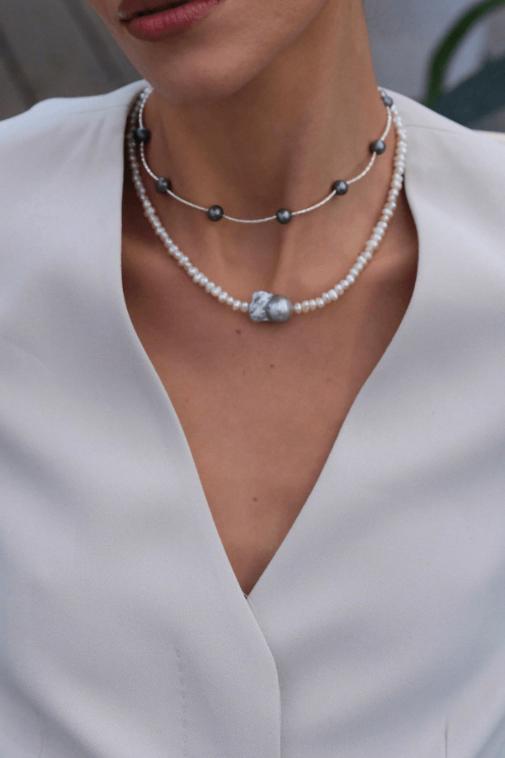 Linya Jewellery-İnka Gri Barok İncili Kolye-Kolye-3-roqelvaxirum.shop