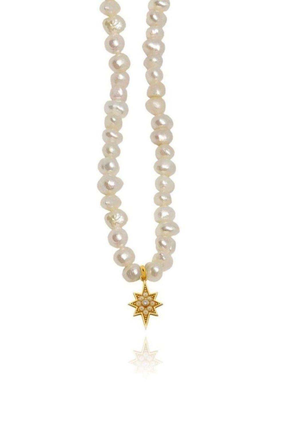 Linya Jewellery-Kutup Yıldızı İnci Kolye-Kolye-1-roqelvaxirum.shop