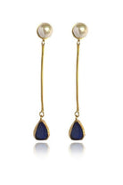 Linya Jewellery-Lapis Doğal İnci Küpe-Küpe-2-roqelvaxirum.shop