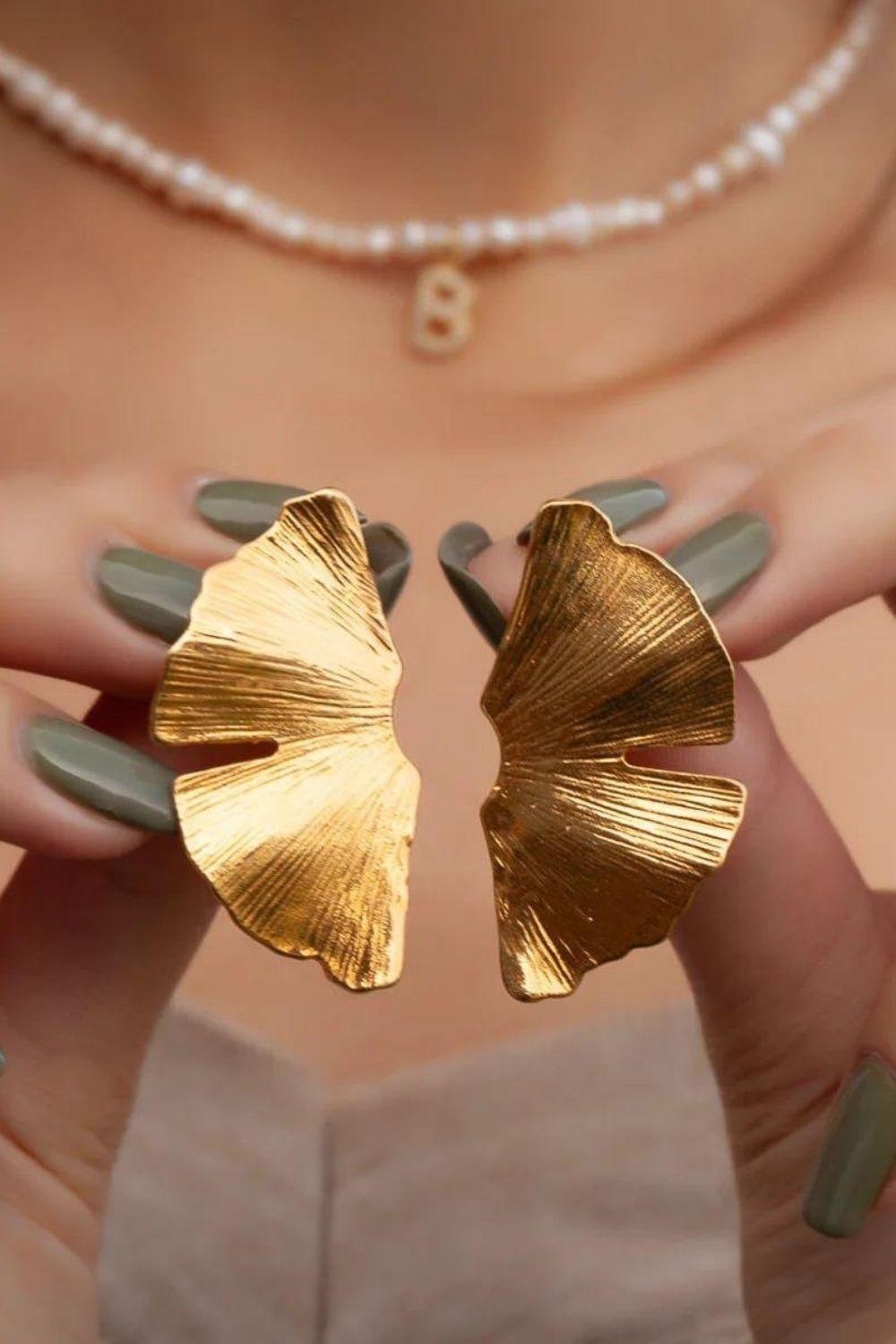 Linya Jewellery-Leta Büyük Yaprak Küpe-Küpe-1-roqelvaxirum.shop