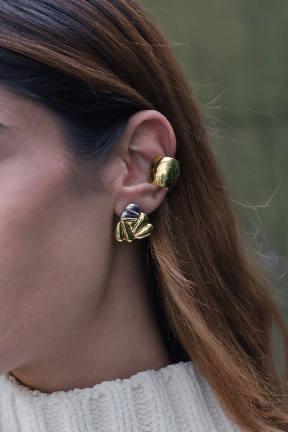 Linya Jewellery-Meri Çift Renk Üçgen Küpe-Küpe-2-roqelvaxirum.shop