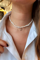 Linya Jewellery-Mono B Harfli İnci Kolye-Kolye-2-roqelvaxirum.shop