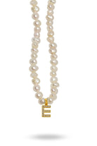 Linya Jewellery-Mono E Harfli İnci Kolye-Kolye-1-roqelvaxirum.shop