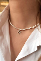 Linya Jewellery-Mono R Harfli İnci Kolye-Kolye-2-roqelvaxirum.shop