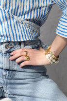 Linya Jewellery-Oktagon Sarı Taşlı Yüzük-Yüzük-4-roqelvaxirum.shop