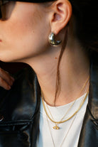 Linya Jewellery-Pety Yarım Yuvarlak Gümüş Halka Küpe-Küpe-2-roqelvaxirum.shop