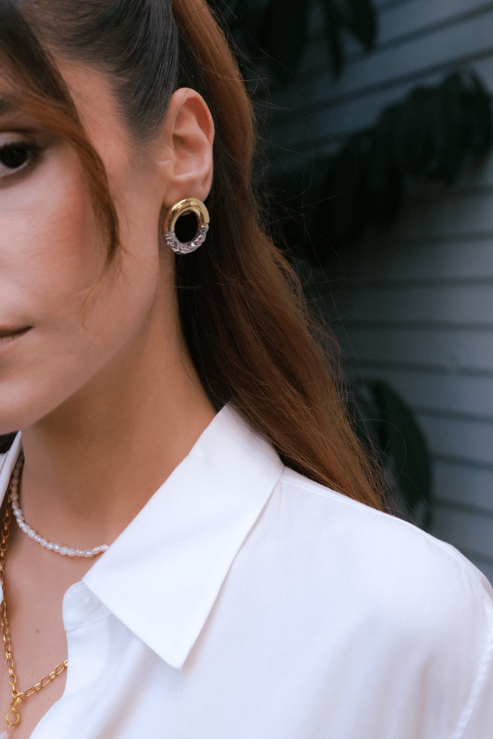 Linya Jewellery-Rety Çift Renk Oval Küpe-Küpe-2-roqelvaxirum.shop
