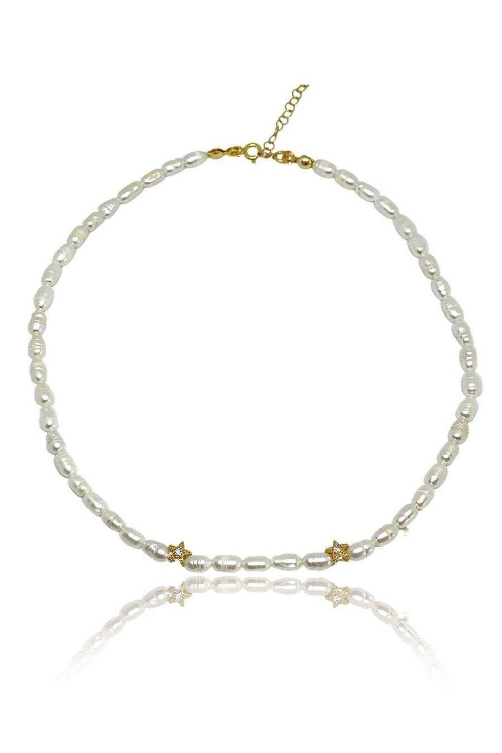 Linya Jewellery-Rometta Yıldızlı İnci Kolye-Kolye-1-roqelvaxirum.shop