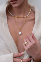 Linya Jewellery-Tapy Barok İnci Kalın Zincir Kolye-Kolye-4-roqelvaxirum.shop