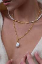 Linya Jewellery-Tapy Barok İnci Kalın Zincir Kolye-Kolye-6-roqelvaxirum.shop
