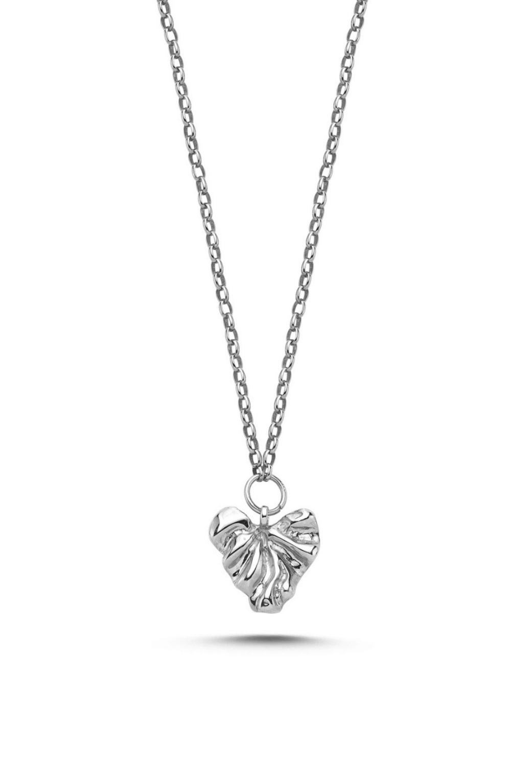 Linya Jewellery-Tesa Kalp Kolye Gümüş-Kolye-1-roqelvaxirum.shop