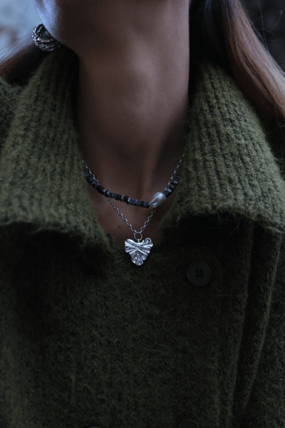 Linya Jewellery-Tesa Kalp Kolye Gümüş-Kolye-2-roqelvaxirum.shop