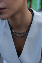 Linya Jewellery-Triton Asimetrik Siyah İnci Kolye-Kolye-3-roqelvaxirum.shop