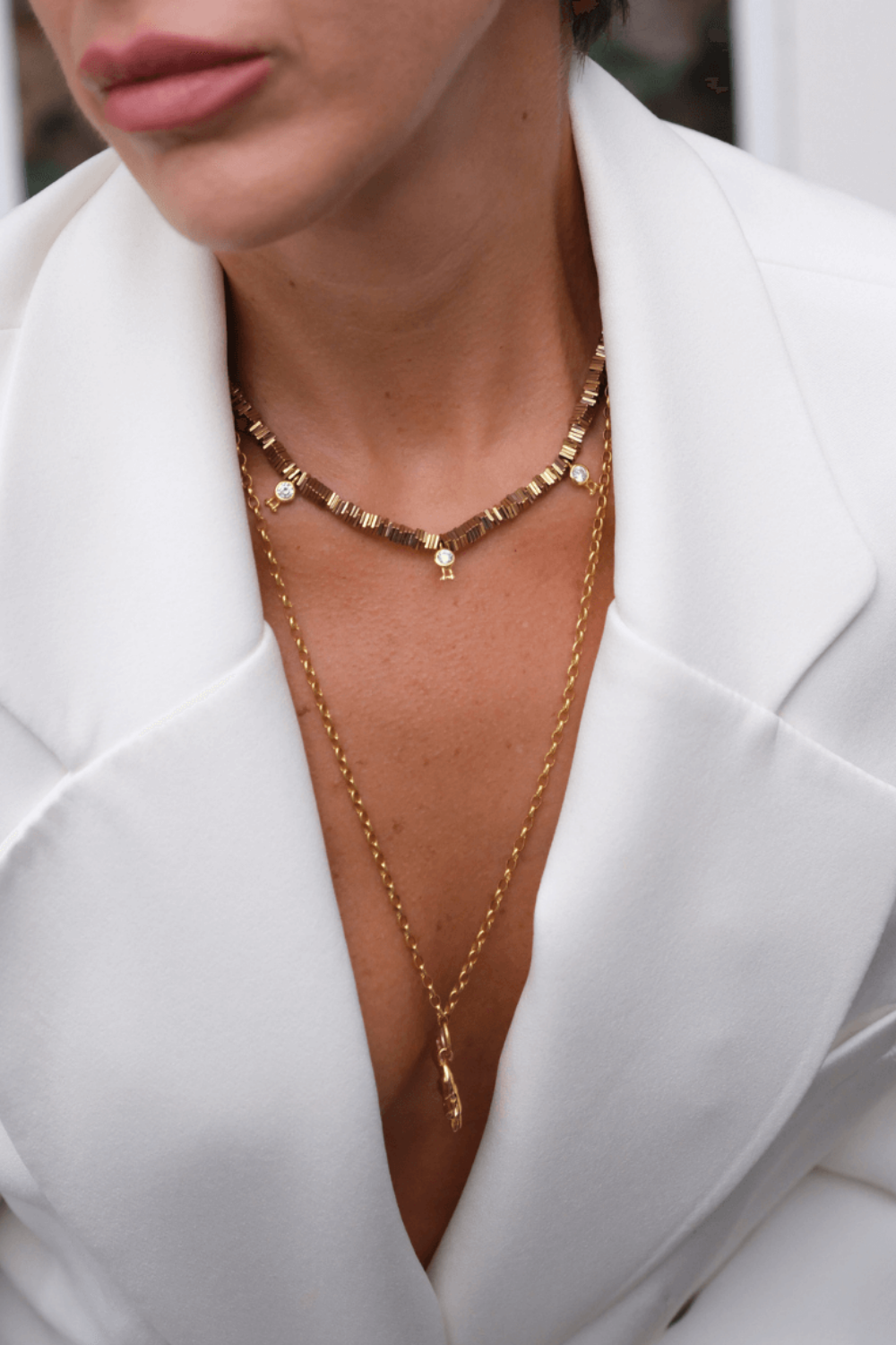 Linya Jewellery-Verta Hematit Taşlı Kolye-Kolye-2-roqelvaxirum.shop