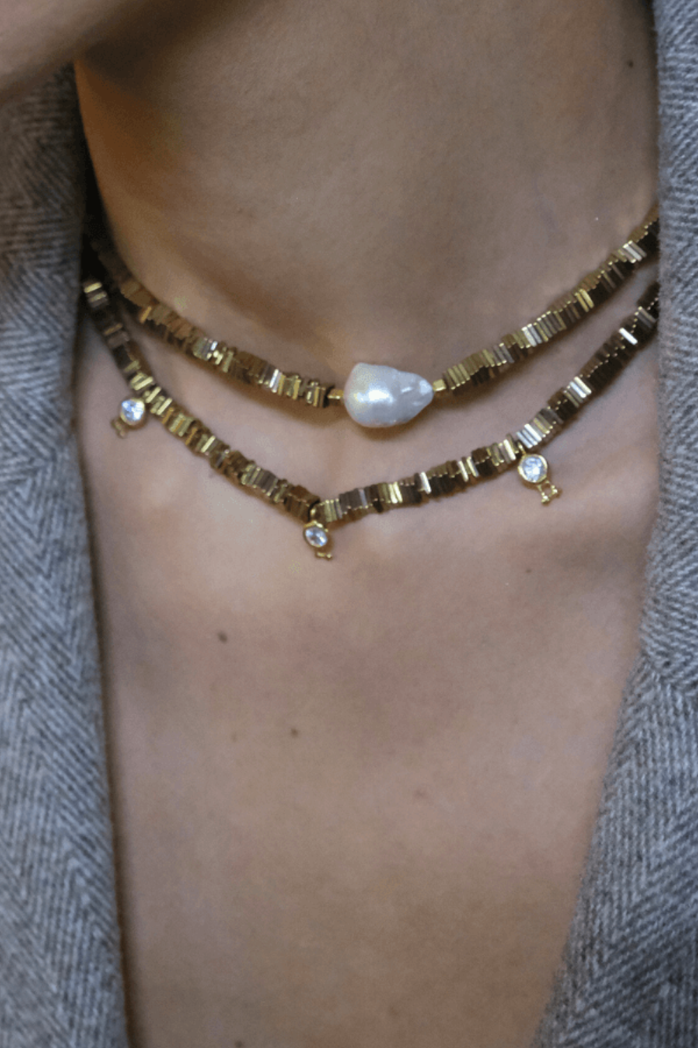 Linya Jewellery-Verta Hematit Taşlı Kolye-Kolye-6-roqelvaxirum.shop